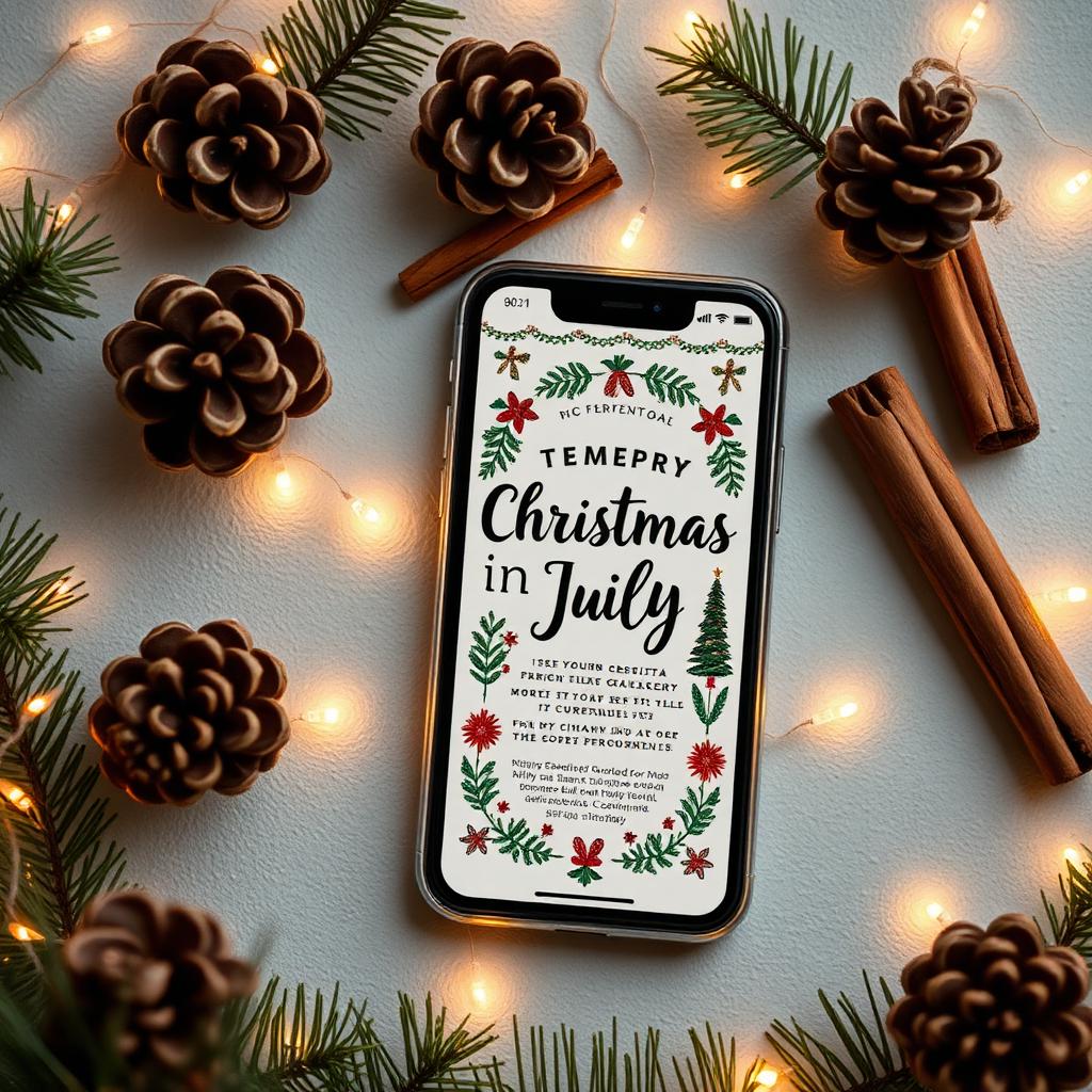 Christmas in July Invitations: Templates for an AU Winter Feast — in use