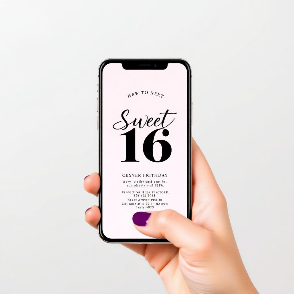 Sweet 16 Invitations: Modern Templates, Wording & RSVPs — Genie Magic Moments